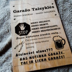 Garažo taisyklės